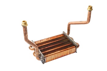 Первичный теплообменник 18квт L=195 (для Bosch 6000 / Buderus 072)